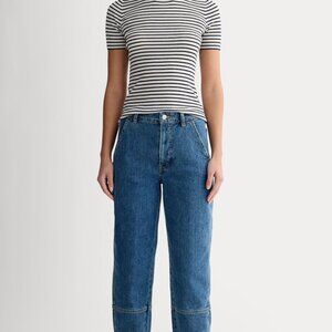 Everlane Utility Barrel Pant Size 25 New Blue